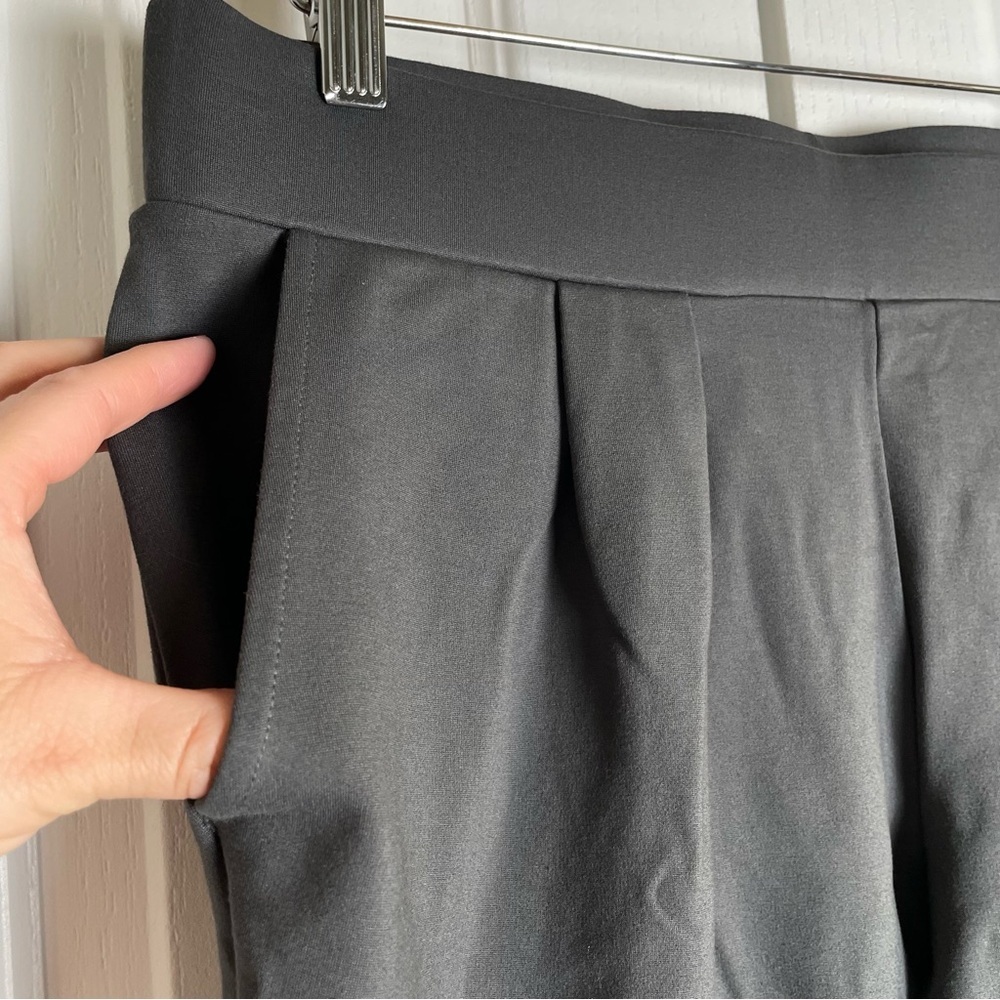 Modern Ambition (Mondetta) Pull On Knit Pants Women’s L Gray Casual Minimalist - Picture 3 of 13